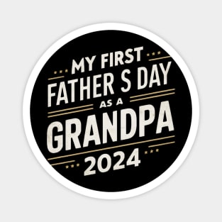 First Time Grandpa Est 2024 Magnet